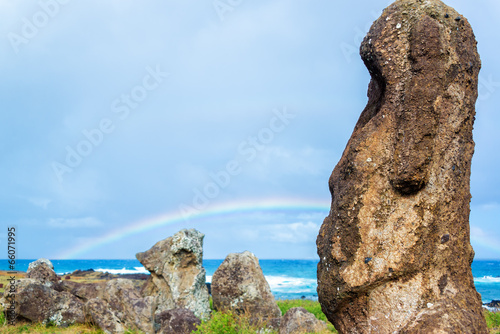 Moai and Rainbow © jkraft5