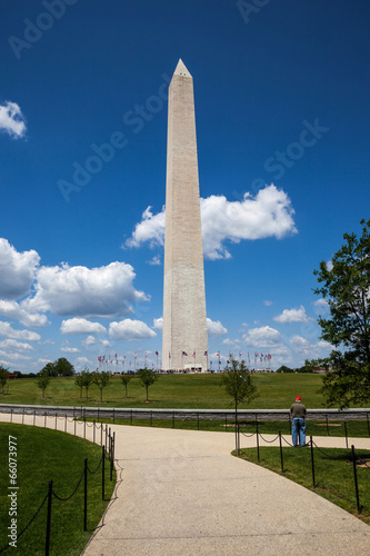 In the National Park of Washington monument