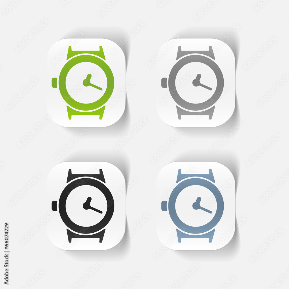 realistic design element: watch realistic design element: watch