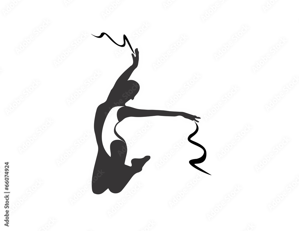 logo silhouette ballet dancer symbol,icon logo silhouette ballet dancer symbol,icon