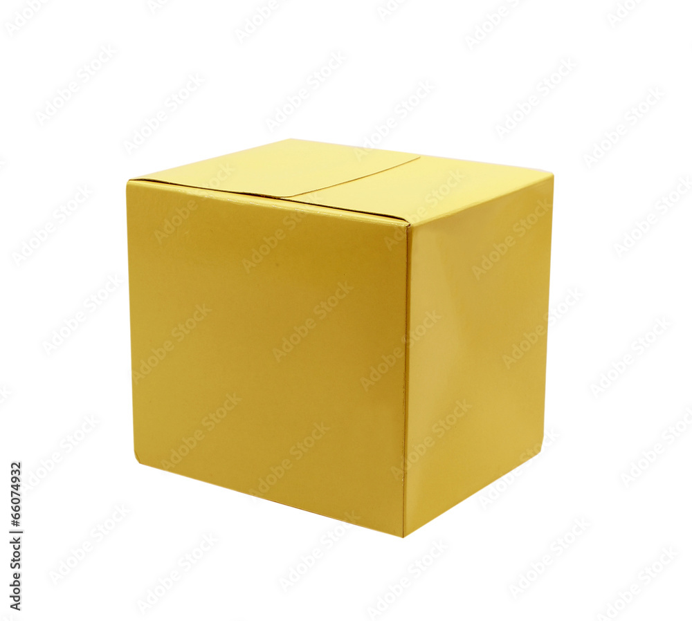 Fototapeta premium a cardboard box isolated on white background