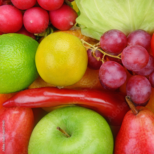background  of vegetables and fruits
