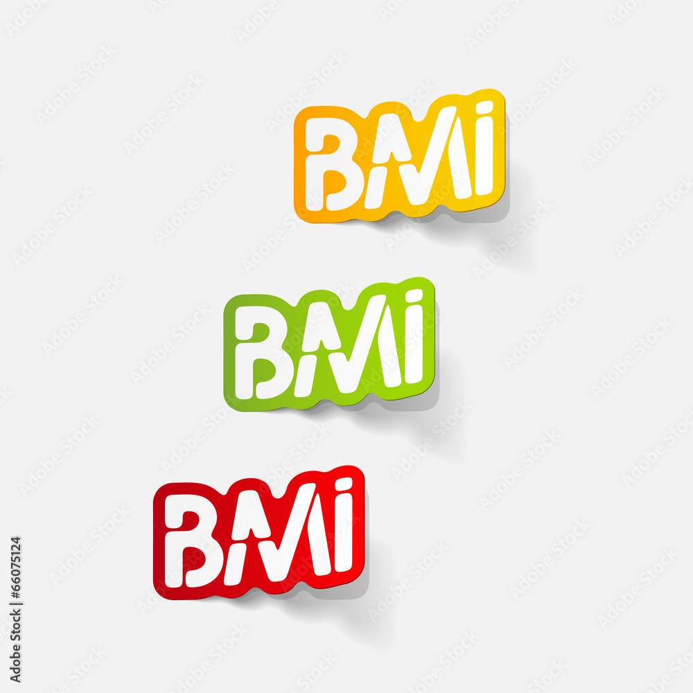 realistic design element: BMI realistic design element: BMI