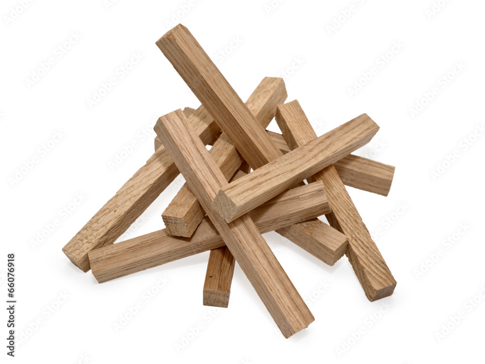 Wooden blocks isolated on white background with shadow Wooden blocks isolated on white background with shadow