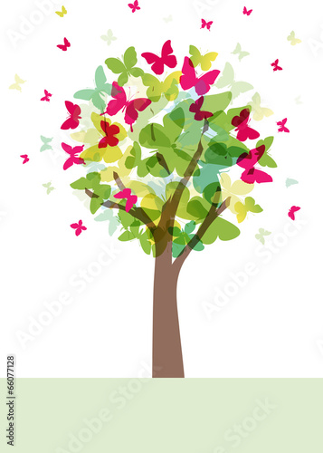 Albero farfalle