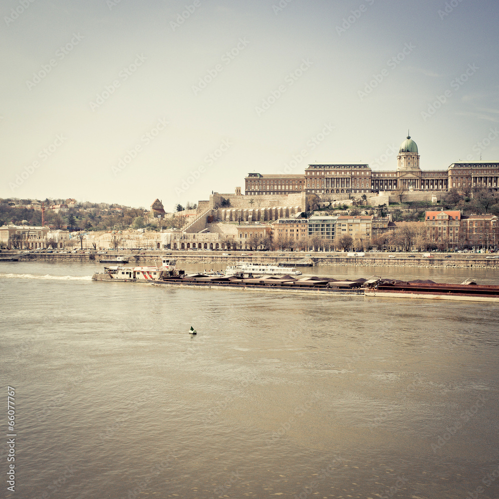 historic Royal Palace in Budapest, Hungary