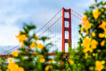 Fototapete San Francisco Golden Gate Bridge in San Francisco  © Uladzik Kryhin