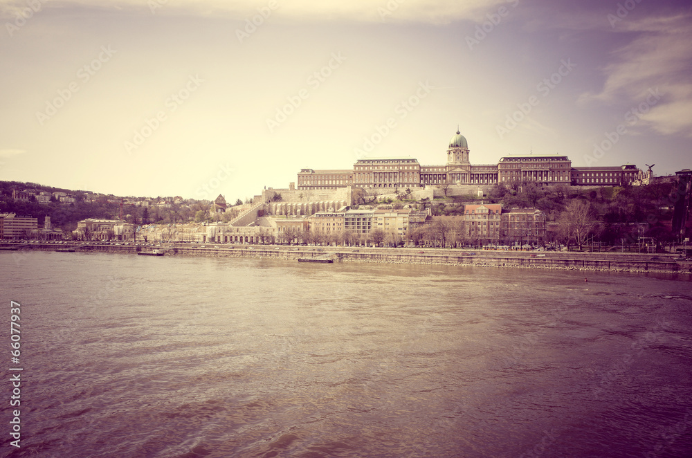 historic Royal Palace in Budapest, Hungary