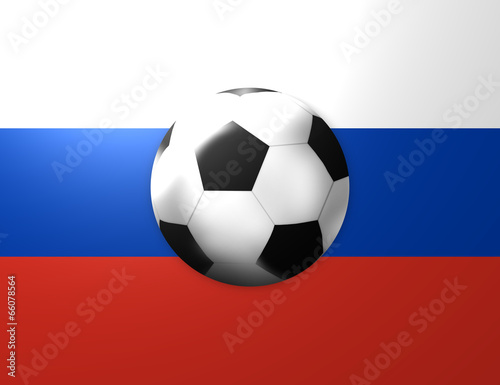 Russia Flag Soccer Concept