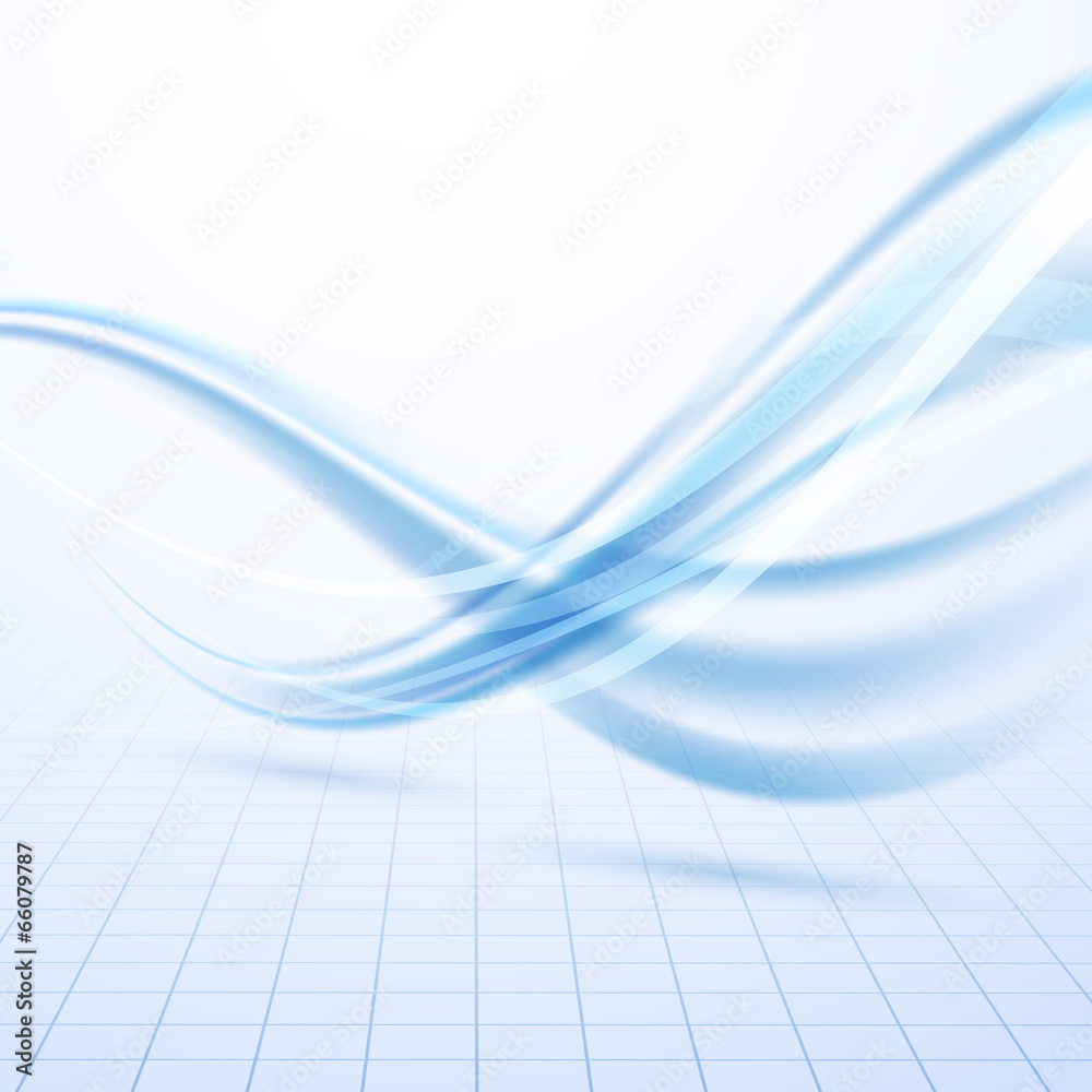 Naklejka premium Speed blue swoosh data lines background