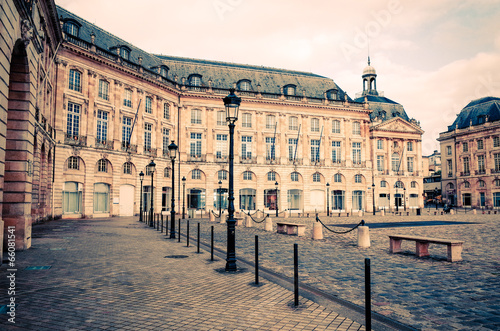 Street view of old town in bordeaux city #66081541