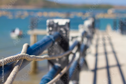 picture of mooring rope. © trubavink