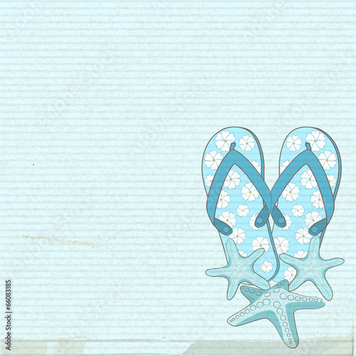 flip flops and starfish