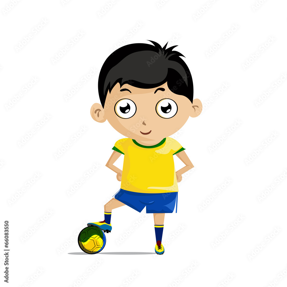 Illustrations Footballers wearing yellow shirt Illustrations Footballers wearing yellow shirt