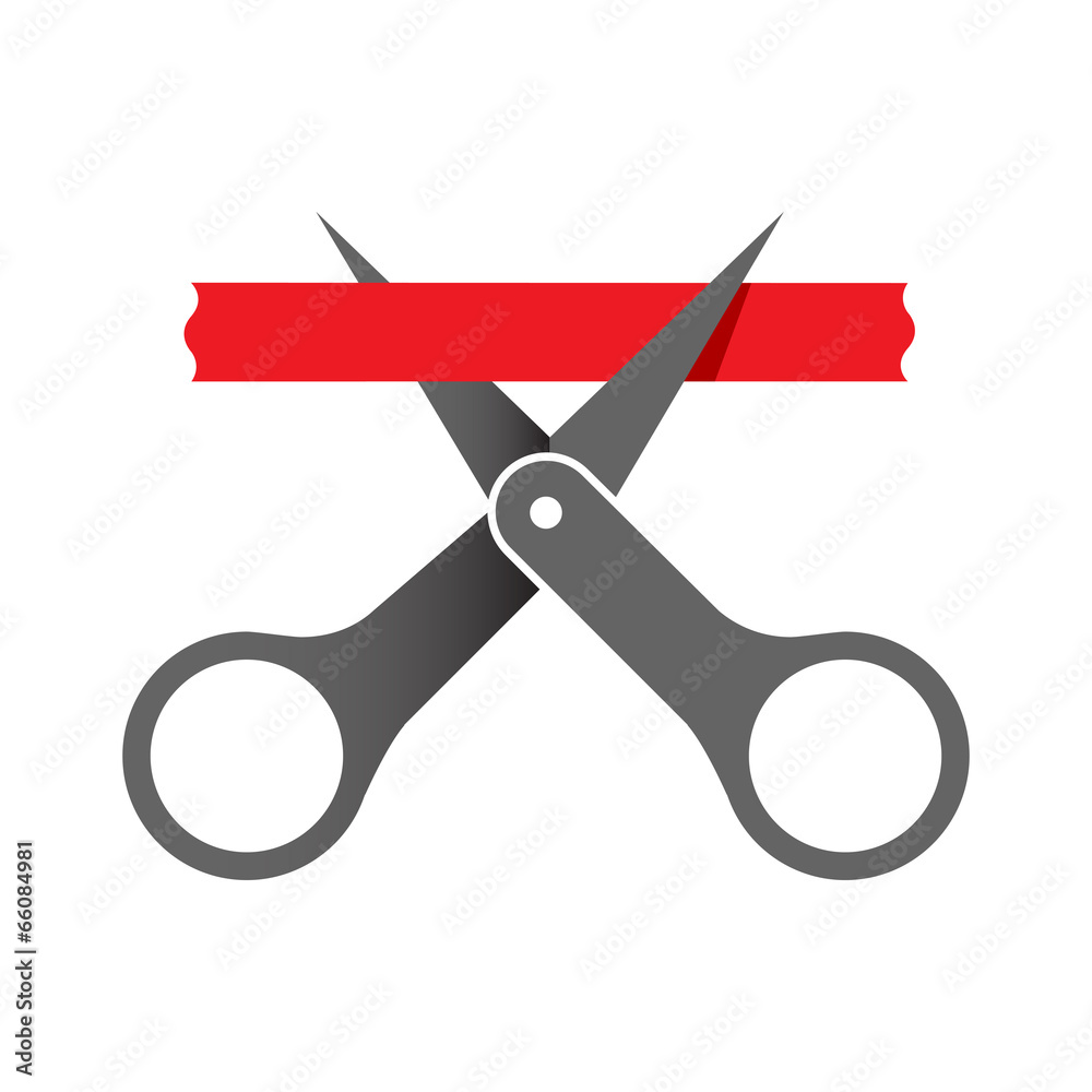 Scissors With Ribbon