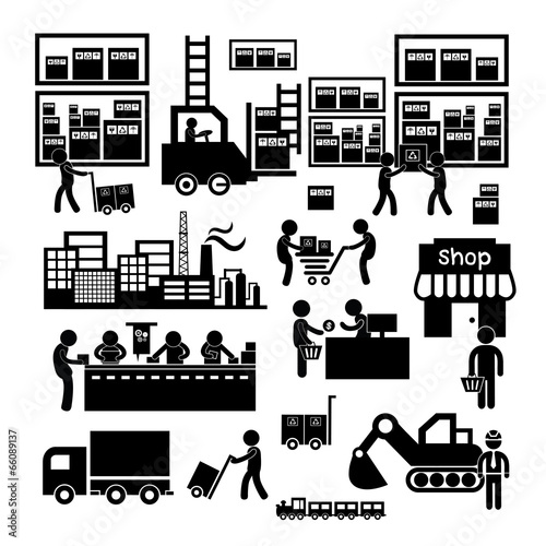 manufacturer and distributor icon