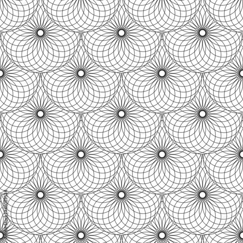 Seamless texture with circle scales elements.