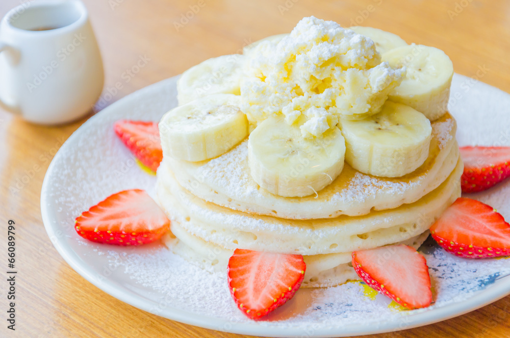 Pancake strawberry banana Pancake strawberry banana