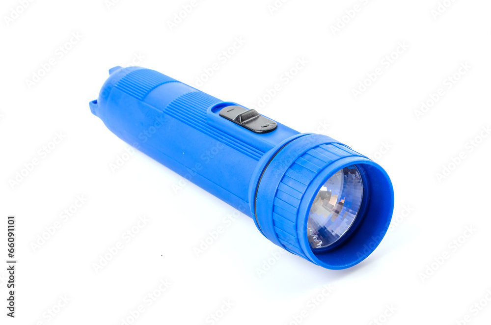 Flashlight isolated white background Flashlight isolated white background