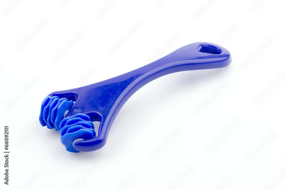 Roller face isolated white background Roller face isolated white background