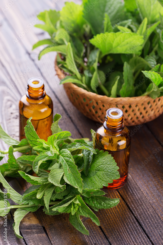 Essential aroma oil with peppermin Essential aroma oil with peppermin