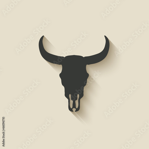 bull skull icon