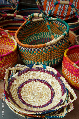 Obraz na plátně Ghanaian style basketry