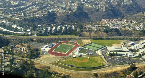 Aerial view of Bay Park, San Diego