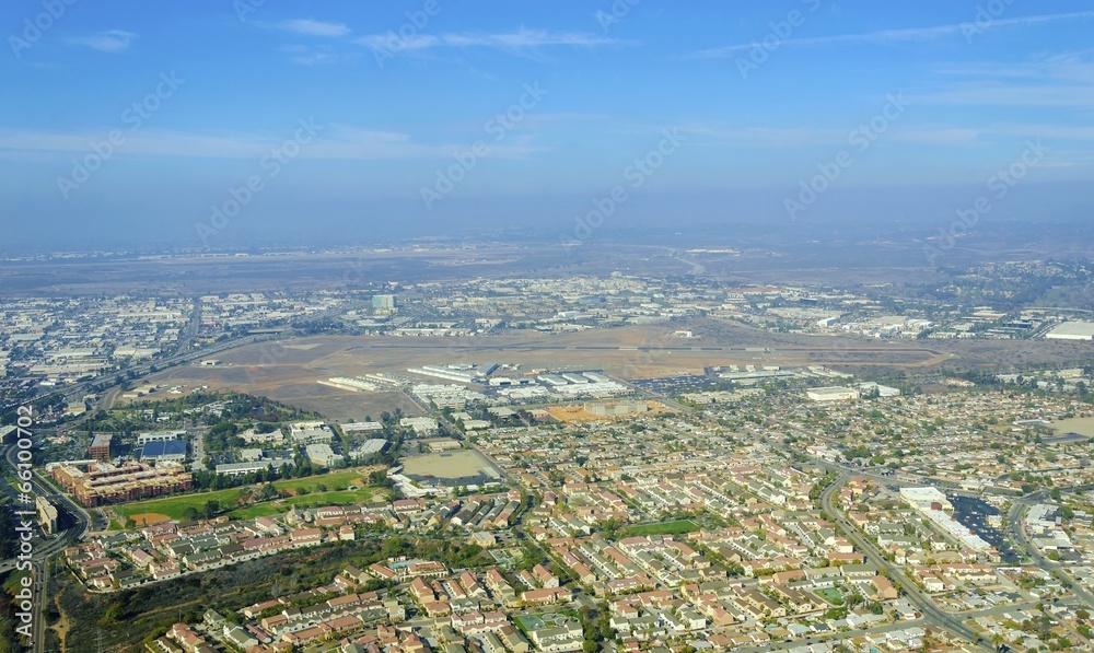 Aerial view of Mission Hills, San Diego