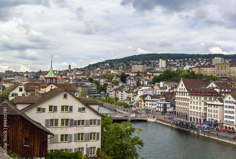 Naklejka premium view of Zurich