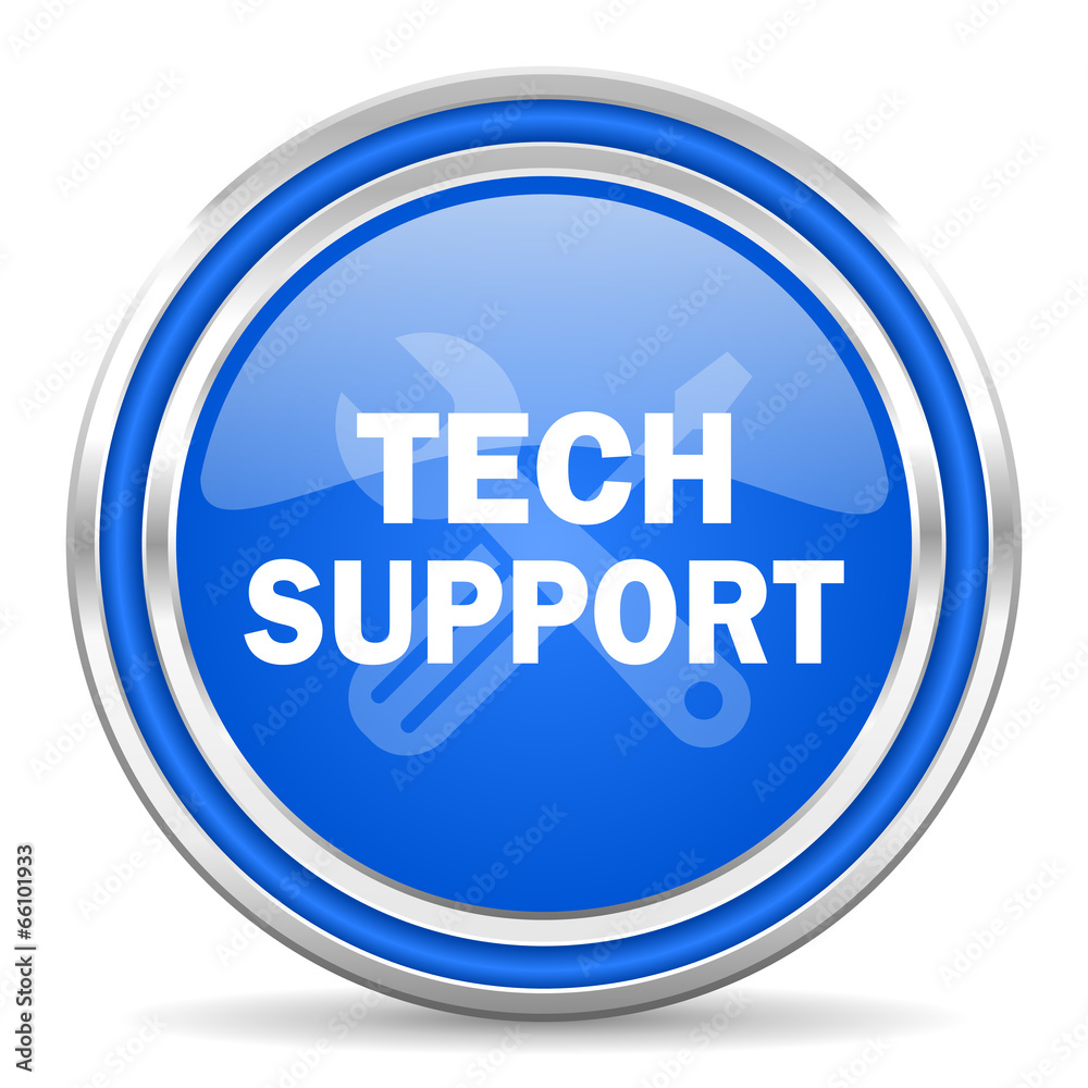 technical support blue glossy web icon technical support blue glossy web icon