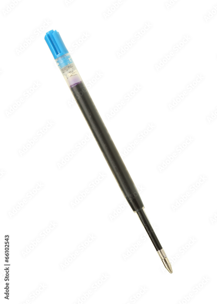 Pen refill (with clipping path) isolated on white background Pen refill (with clipping path) isolated on white background