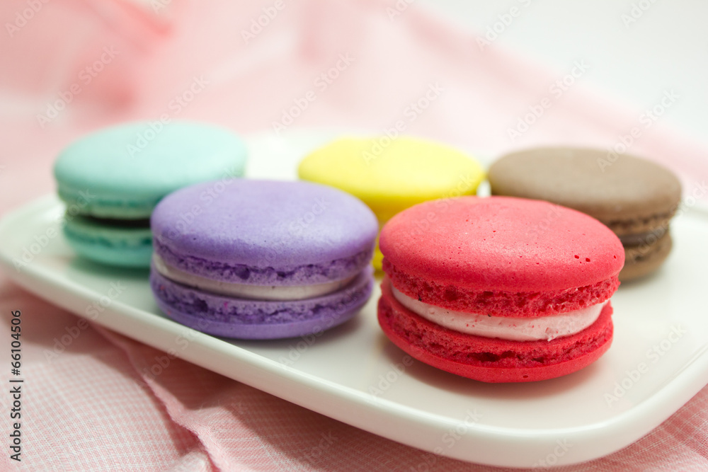 Colorful French Macaroons Colorful French Macaroons
