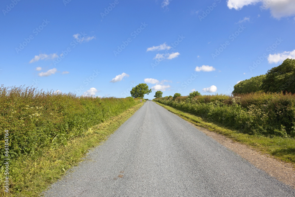 Fototapeta premium newly surfaced rural road
