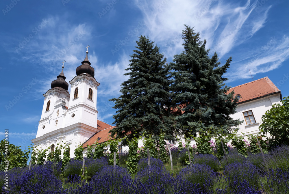 Benedictine abbey in Tihany, Hungary Benedictine abbey in Tihany, Hungary