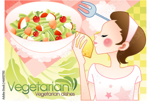 Illustration of vegetarian
