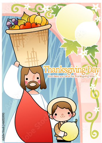 Illustration of Thanksgiving Day