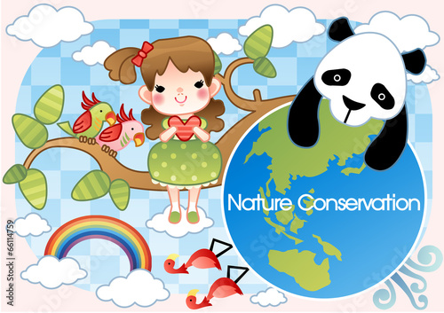 Illustration of nature Protection
