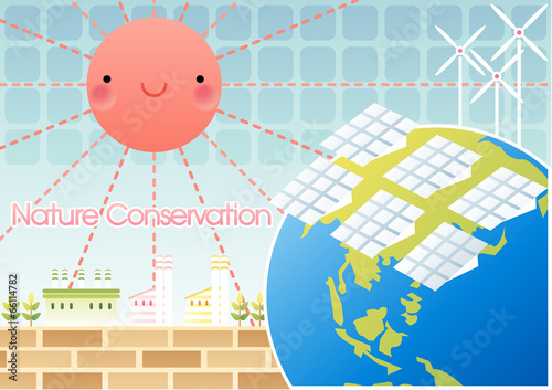 Illustration of nature Protection