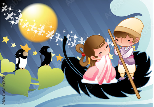 Illustration of Korean traditional holidays