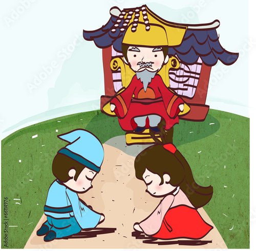 Illustration of Korean traditional holidays