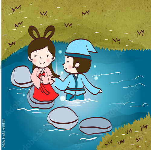 Illustration of Korean traditional holidays