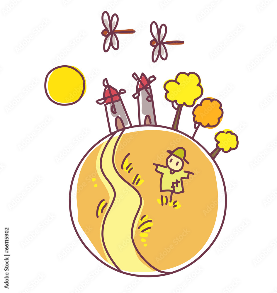 Illustration of fall