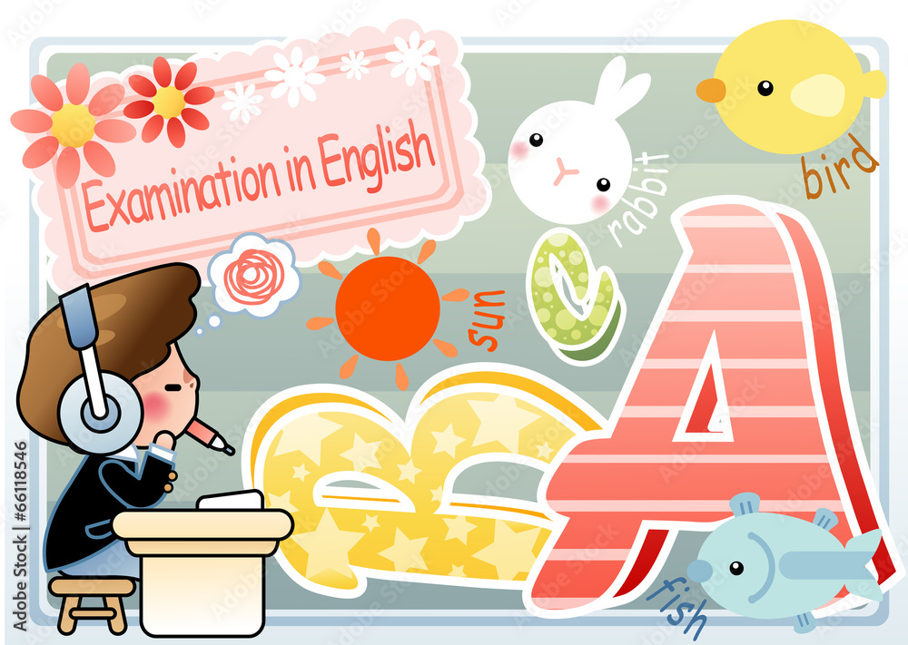 Naklejka premium Illustration of education