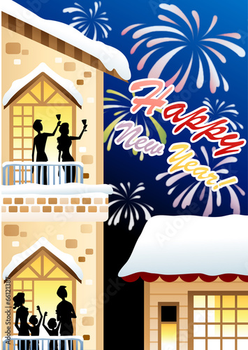 Illustration of new Year