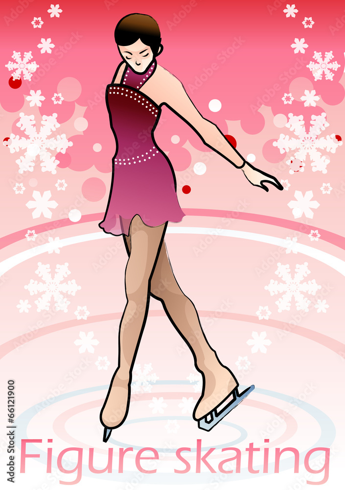 Illustration of skating