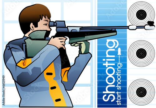 Illustration of shooting