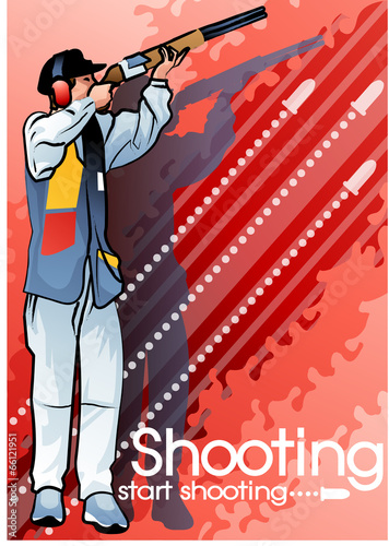Illustration of shooting