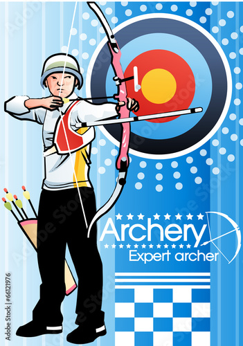 Illustration of archery