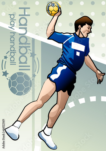 Illustration of handball